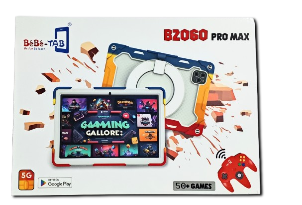 Kids Tab B2060 Pro Max Educational Tablet with Protective Case.