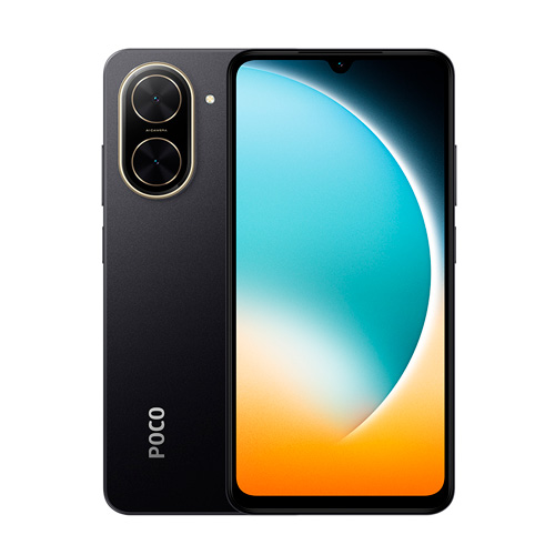 POCO C71 4GB 128GB smartphone front and back view
